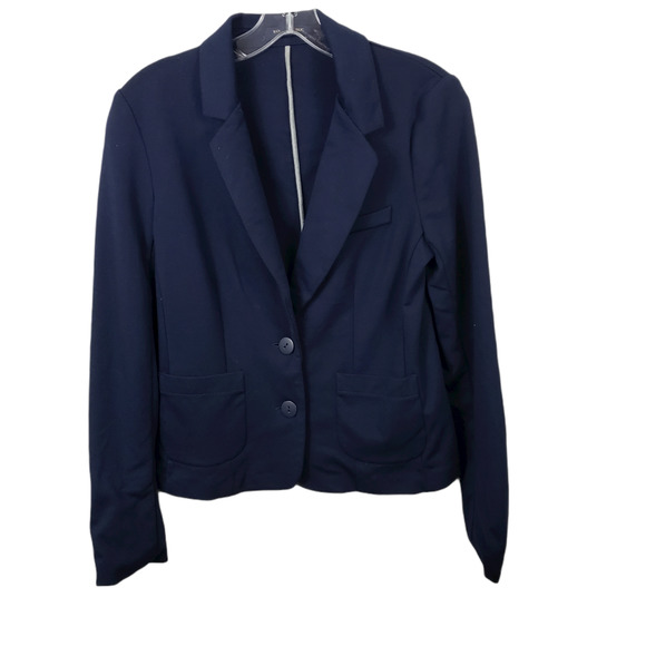 Banana Republic Factory Jackets & Blazers - Banana Republic Blazer 4 blue jersey stretch work
